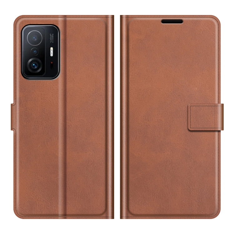 Retro Calf Pattern Buckle Horizontal Flip Leather Case with Holder & Card Slots & Wallet For Xiaomi Mi 11T