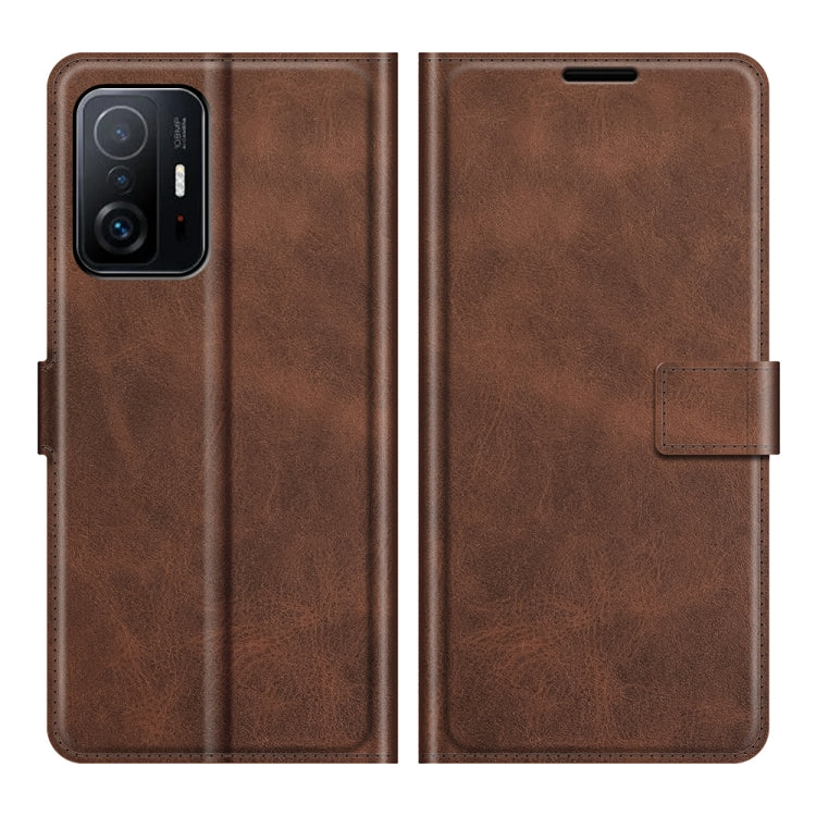 Retro Calf Pattern Buckle Horizontal Flip Leather Case with Holder & Card Slots & Wallet For Xiaomi Mi 11T