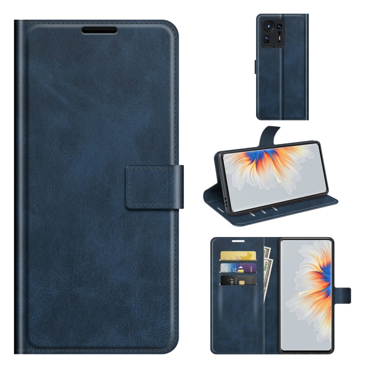 Retro Calf Pattern Buckle Horizontal Flip Leather Case with Holder & Card Slots & Wallet For Xiaomi  Mix 4