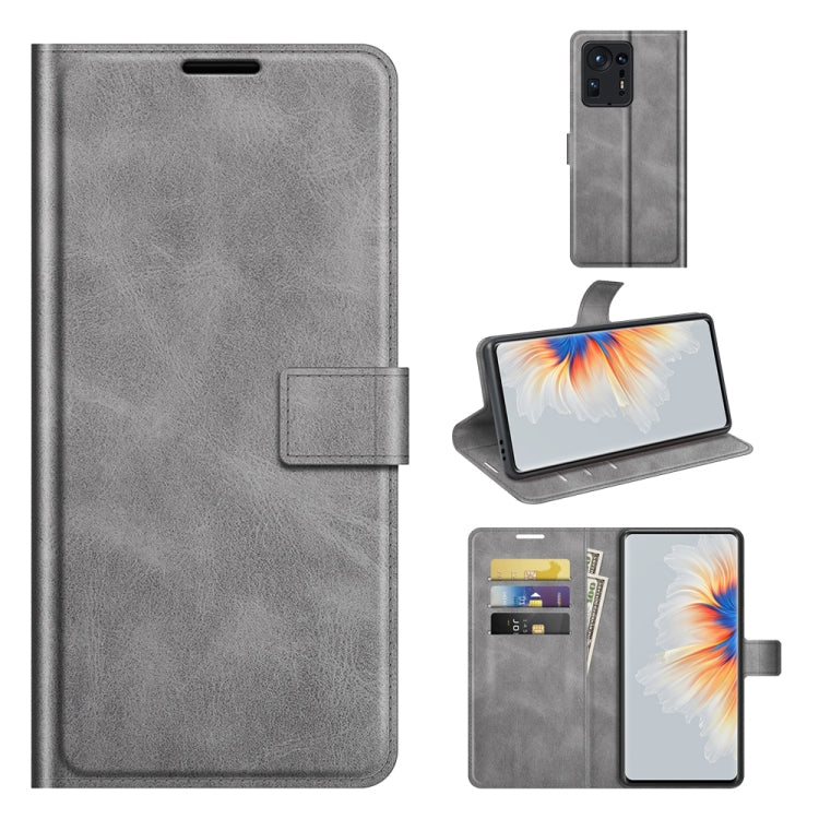 Retro Calf Pattern Buckle Horizontal Flip Leather Case with Holder & Card Slots & Wallet For Xiaomi  Mix 4