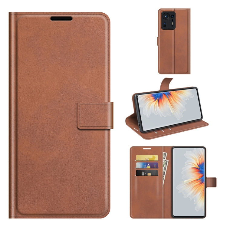 Retro Calf Pattern Buckle Horizontal Flip Leather Case with Holder & Card Slots & Wallet For Xiaomi  Mix 4