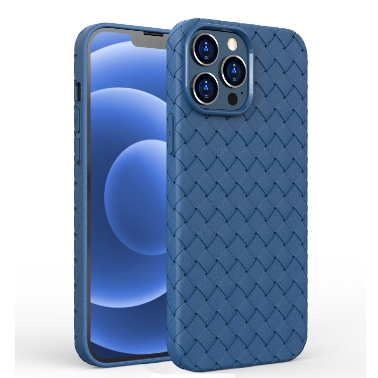 For iPhone 13 Pro Max Full Coverage Woven Shockproof TPU Case
