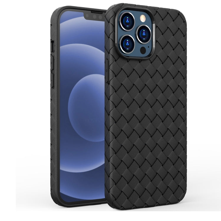 For iPhone 13 Pro Full Coverage Woven Shockproof TPU Case