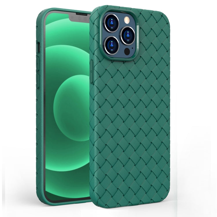 For iPhone 13 Pro Full Coverage Woven Shockproof TPU Case