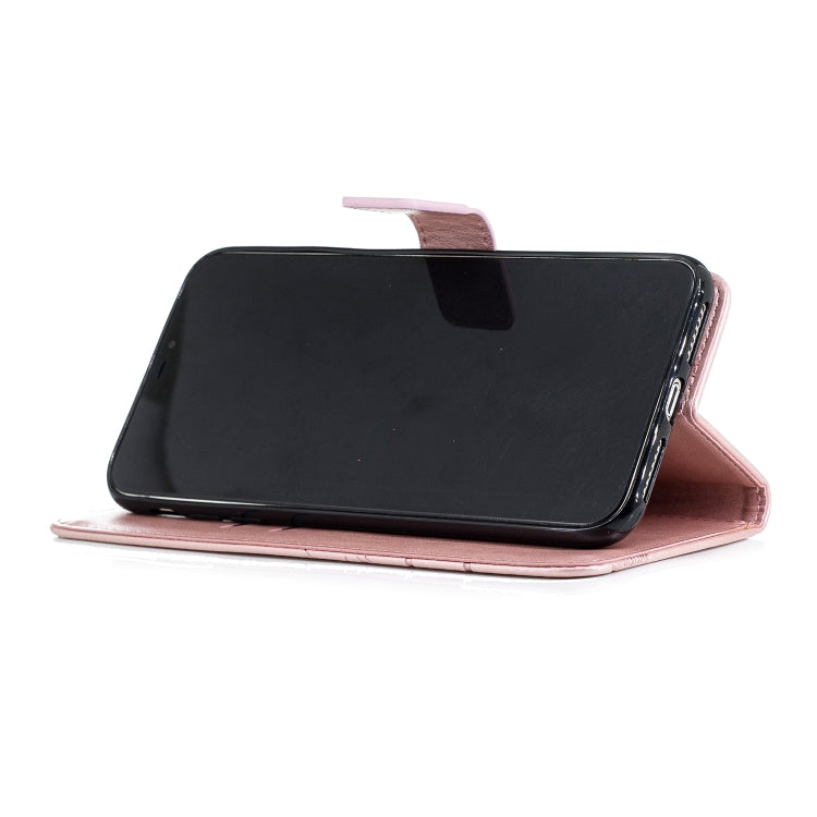 For iPhone XS Max Diamond Encrusted Butterflies Love Flowers Pattern Horizontal Flip Leather Case with Holder & Card Slots & Wallet & Lanyard