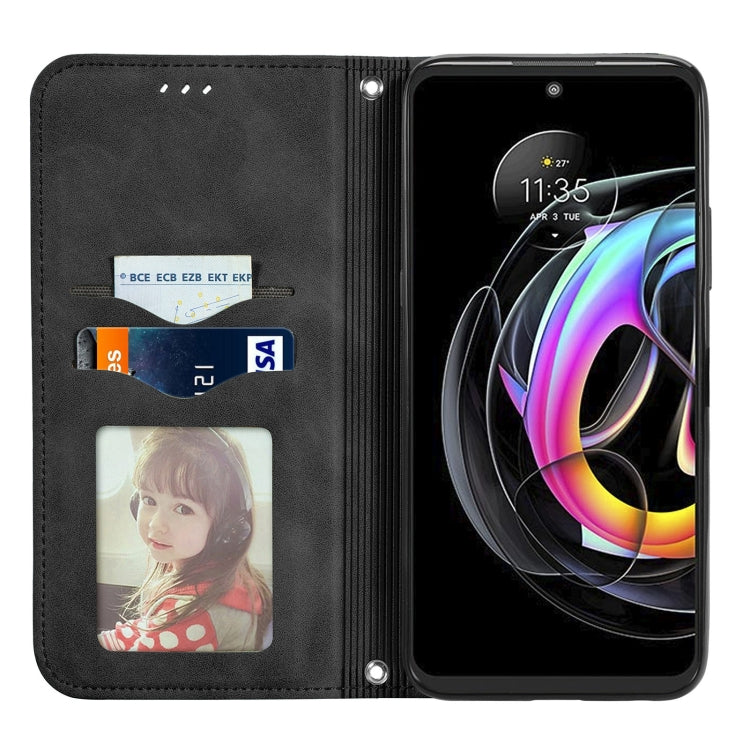For Motorola Edge 20 Lite Retro Skin Feel Business Magnetic Horizontal Flip Leather Case With Holder & Card Slots & Wallet & Photo Frame