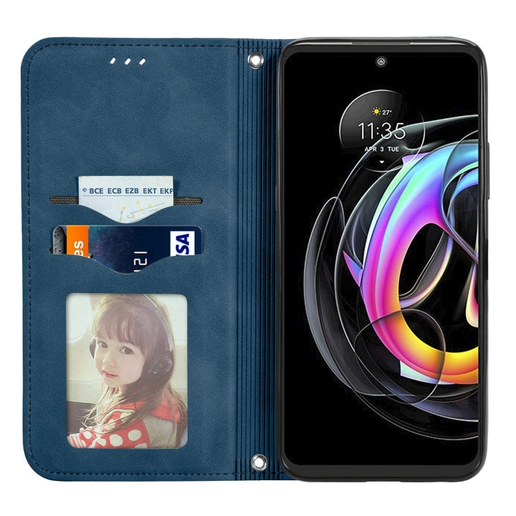 For Motorola Edge 20 Lite Retro Skin Feel Business Magnetic Horizontal Flip Leather Case With Holder & Card Slots & Wallet & Photo Frame