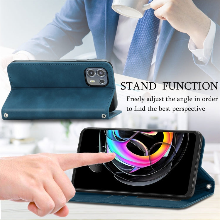 For Motorola Edge 20 Lite Retro Skin Feel Business Magnetic Horizontal Flip Leather Case With Holder & Card Slots & Wallet & Photo Frame