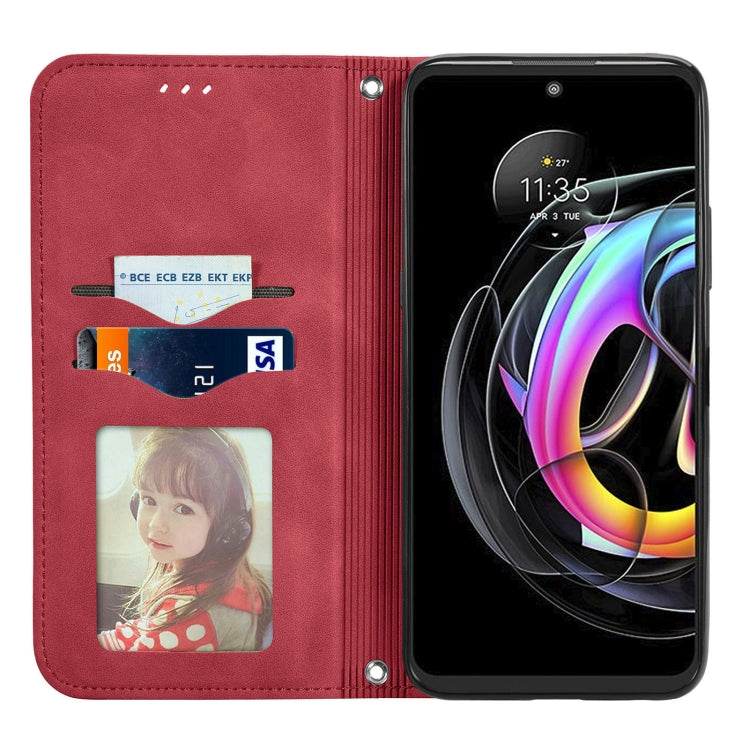 For Motorola Edge 20 Lite Retro Skin Feel Business Magnetic Horizontal Flip Leather Case With Holder & Card Slots & Wallet & Photo Frame