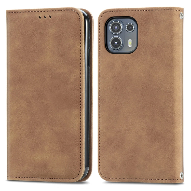 For Motorola Edge 20 Lite Retro Skin Feel Business Magnetic Horizontal Flip Leather Case With Holder & Card Slots & Wallet & Photo Frame