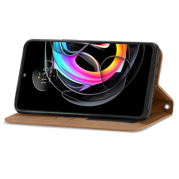 For Motorola Edge 20 Lite Retro Skin Feel Business Magnetic Horizontal Flip Leather Case With Holder & Card Slots & Wallet & Photo Frame