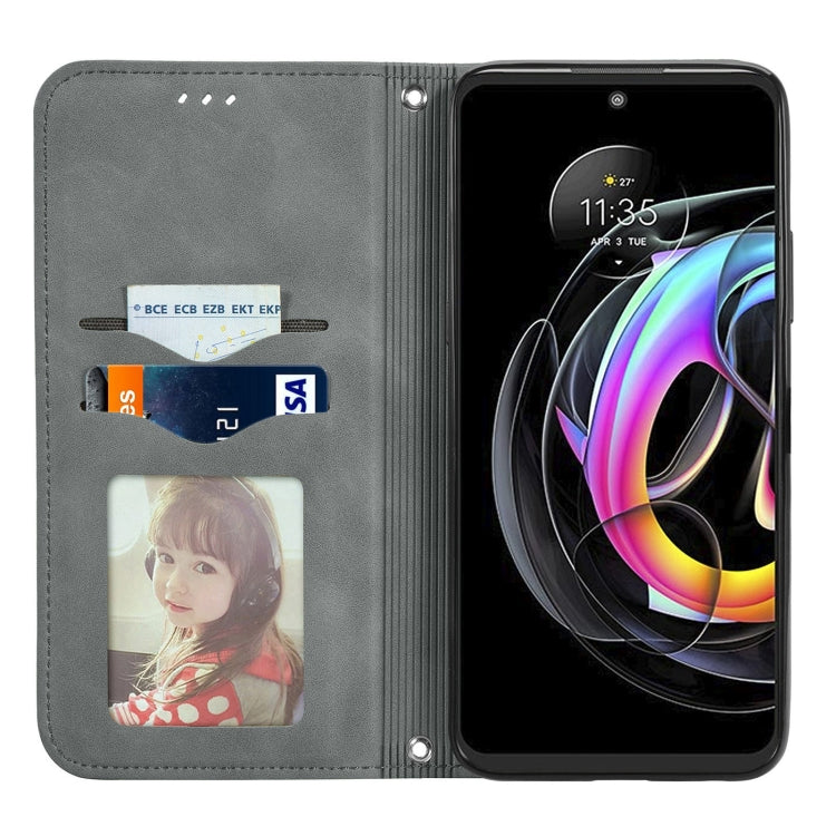 For Motorola Edge 20 Lite Retro Skin Feel Business Magnetic Horizontal Flip Leather Case With Holder & Card Slots & Wallet & Photo Frame