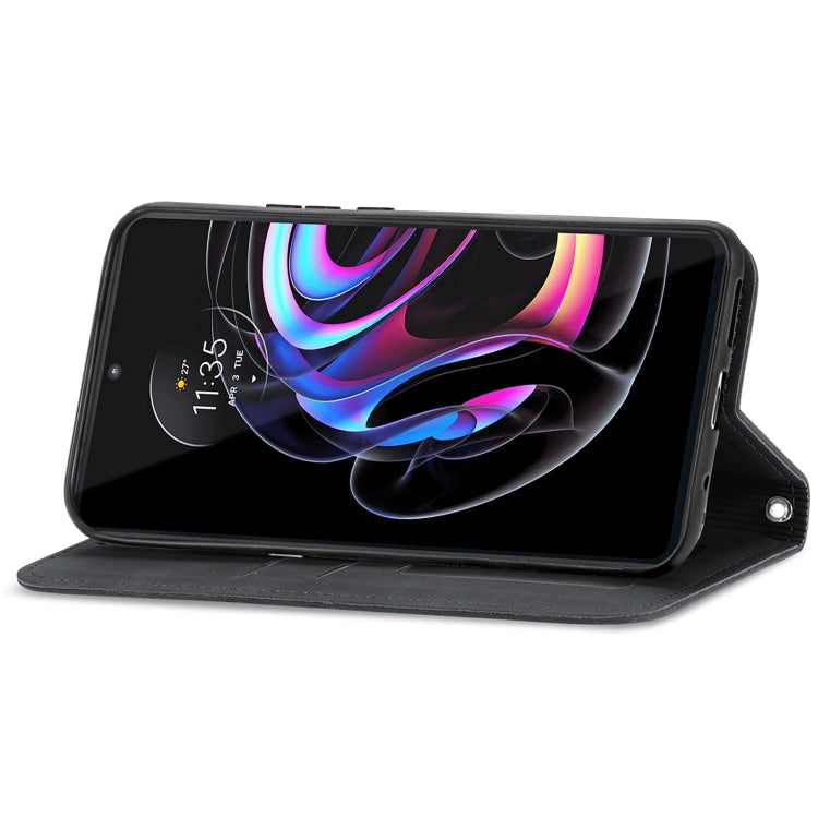 For Motorola Edge 20 Pro Retro Skin Feel Business Magnetic Horizontal Flip Leather Case With Holder & Card Slots & Wallet & Photo Frame