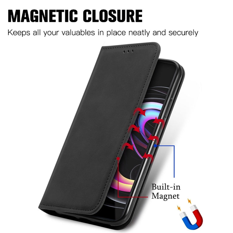 For Motorola Edge 20 Pro Retro Skin Feel Business Magnetic Horizontal Flip Leather Case With Holder & Card Slots & Wallet & Photo Frame