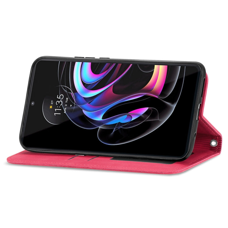 For Motorola Edge 20 Pro Retro Skin Feel Business Magnetic Horizontal Flip Leather Case With Holder & Card Slots & Wallet & Photo Frame