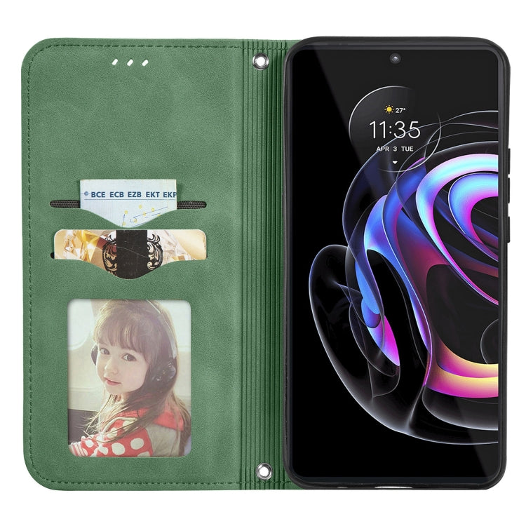 For Motorola Edge 20 Pro Retro Skin Feel Business Magnetic Horizontal Flip Leather Case With Holder & Card Slots & Wallet & Photo Frame