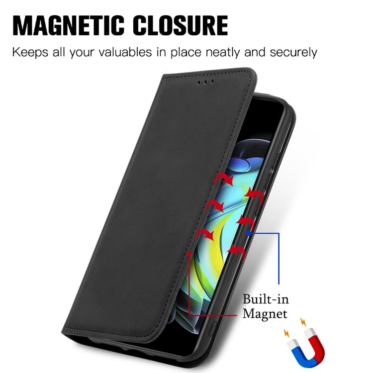 For Motorola Edge 20 Retro Skin Feel Business Magnetic Horizontal Flip Leather Case With Holder & Card Slots & Wallet & Photo Frame