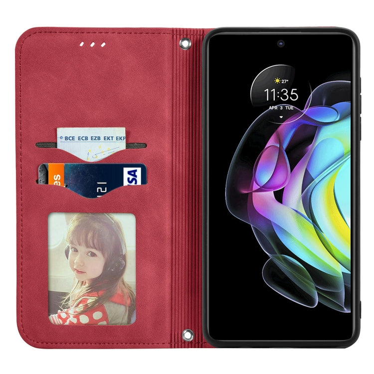 For Motorola Edge 20 Retro Skin Feel Business Magnetic Horizontal Flip Leather Case With Holder & Card Slots & Wallet & Photo Frame