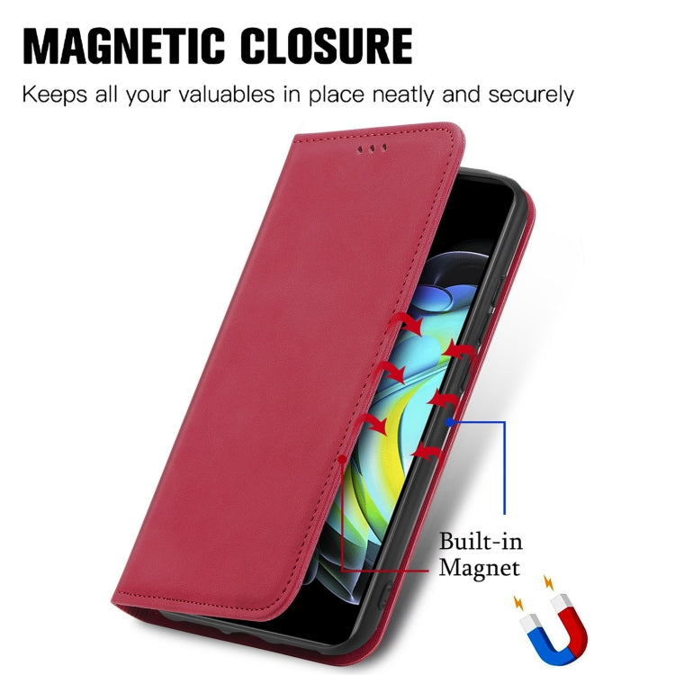 For Motorola Edge 20 Retro Skin Feel Business Magnetic Horizontal Flip Leather Case With Holder & Card Slots & Wallet & Photo Frame