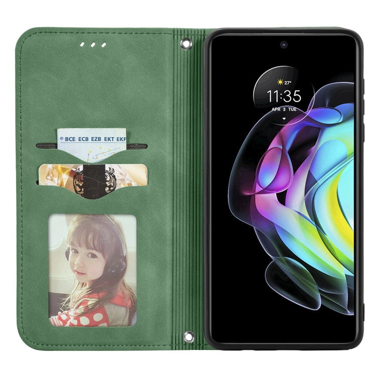 For Motorola Edge 20 Retro Skin Feel Business Magnetic Horizontal Flip Leather Case With Holder & Card Slots & Wallet & Photo Frame