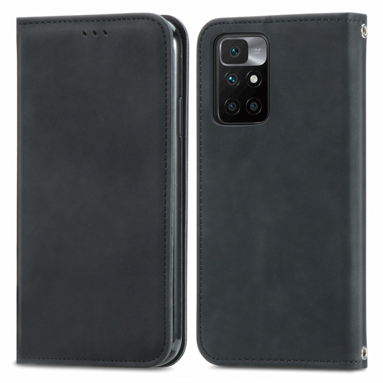 For Xiaomi Rdemi 10 Retro Skin Feel Business Magnetic Horizontal Flip Leather Case With Holder & Card Slots & Wallet & Photo Frame