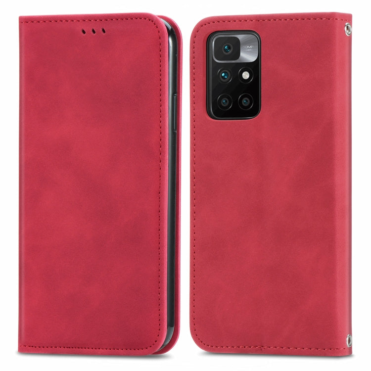 For Xiaomi Rdemi 10 Retro Skin Feel Business Magnetic Horizontal Flip Leather Case With Holder & Card Slots & Wallet & Photo Frame