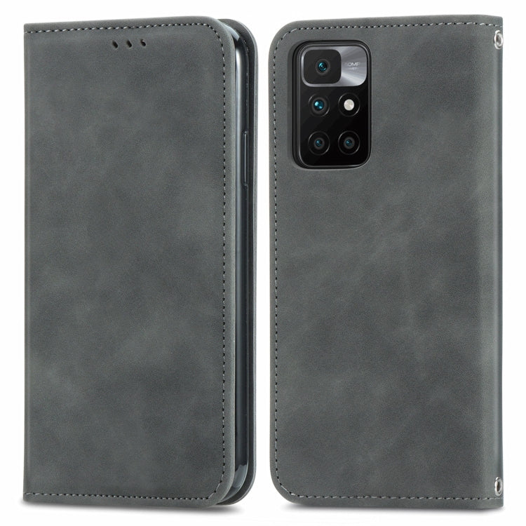 For Xiaomi Rdemi 10 Retro Skin Feel Business Magnetic Horizontal Flip Leather Case With Holder & Card Slots & Wallet & Photo Frame