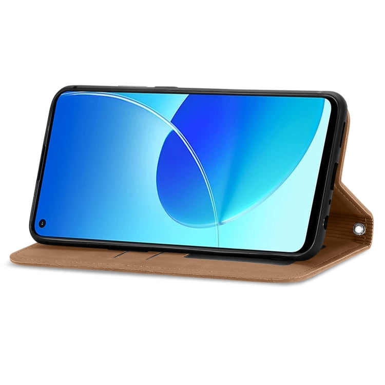 For OPPO Reno6 Z Retro Skin Feel Business Magnetic Horizontal Flip Leather Case With Holder & Card Slots & Wallet & Photo Frame