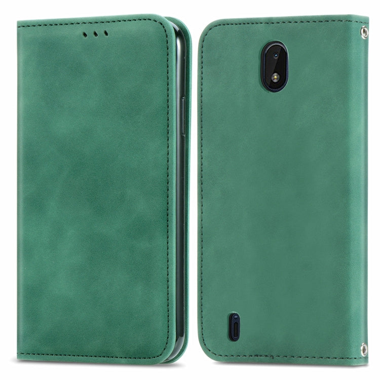 For Nokia C01 Plus Retro Skin Feel Business Magnetic Horizontal Flip Leather Case with Holder & Card Slots & Wallet & Photo Frame
