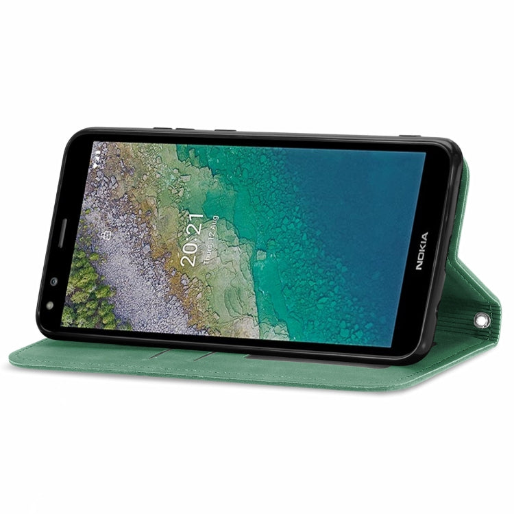 For Nokia C01 Plus Retro Skin Feel Business Magnetic Horizontal Flip Leather Case with Holder & Card Slots & Wallet & Photo Frame