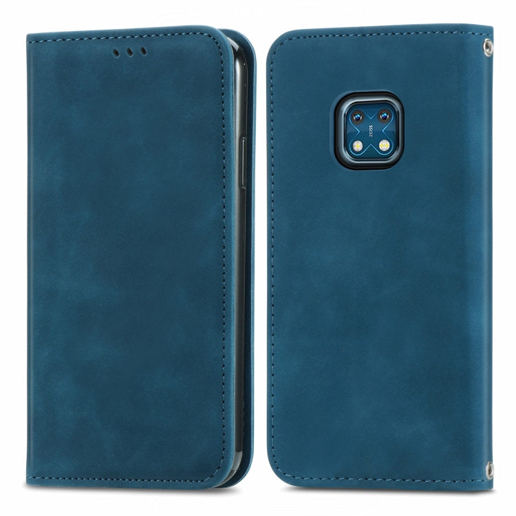 For Nokia  XR 20 Retro Skin Feel Business Magnetic Horizontal Flip Leather Case with Holder & Card Slots & Wallet & Photo Frame