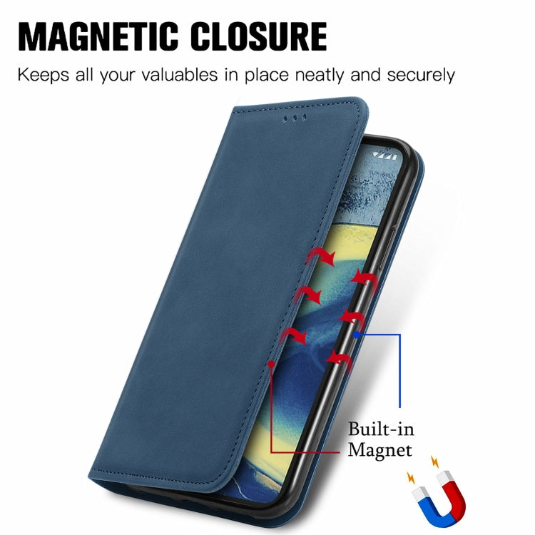 For Nokia  XR 20 Retro Skin Feel Business Magnetic Horizontal Flip Leather Case with Holder & Card Slots & Wallet & Photo Frame