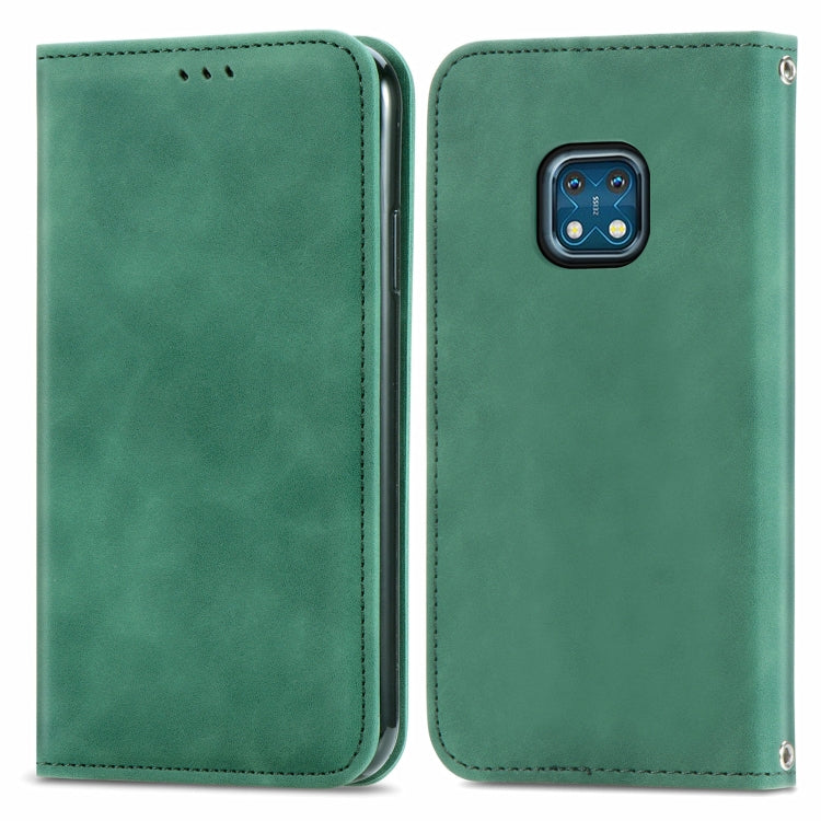 For Nokia  XR 20 Retro Skin Feel Business Magnetic Horizontal Flip Leather Case with Holder & Card Slots & Wallet & Photo Frame