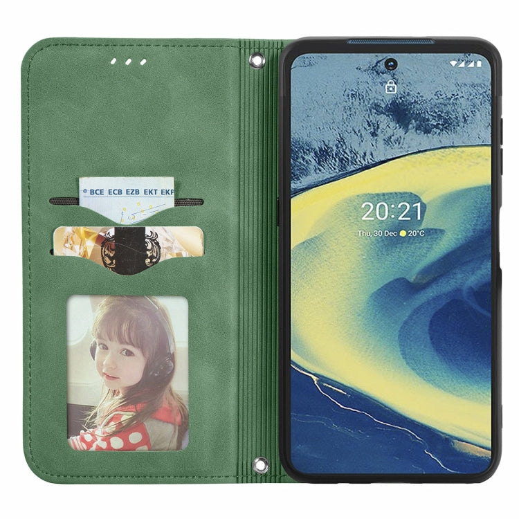 For Nokia  XR 20 Retro Skin Feel Business Magnetic Horizontal Flip Leather Case with Holder & Card Slots & Wallet & Photo Frame