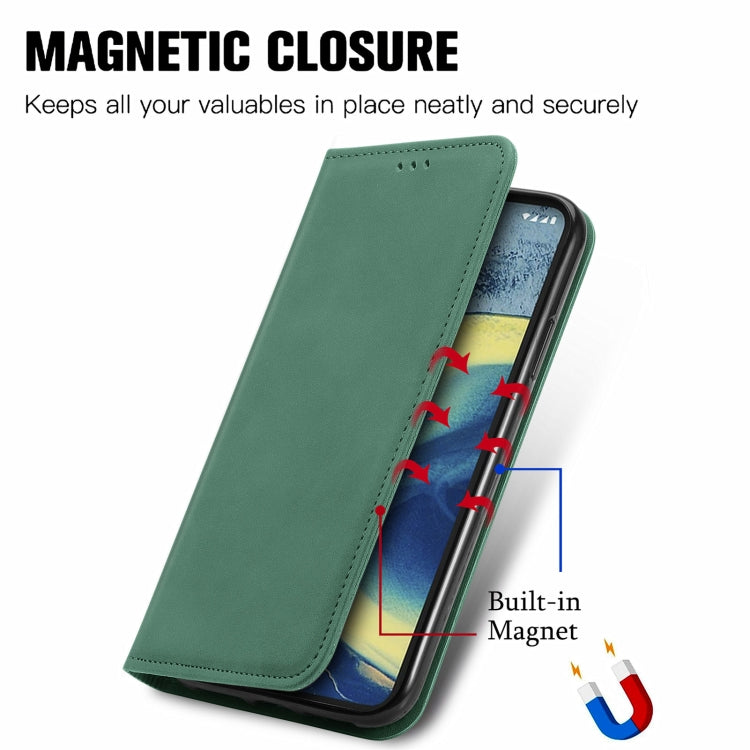 For Nokia  XR 20 Retro Skin Feel Business Magnetic Horizontal Flip Leather Case with Holder & Card Slots & Wallet & Photo Frame