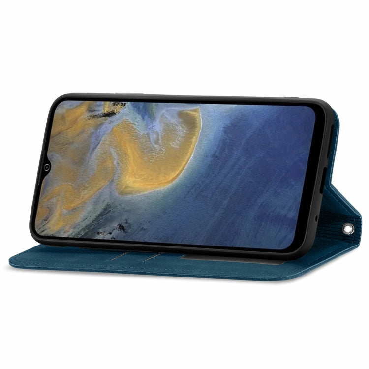 For ZTE A51 Retro Skin Feel Business Magnetic Horizontal Flip Leather Case with Holder & Card Slots & Wallet & Photo Frame