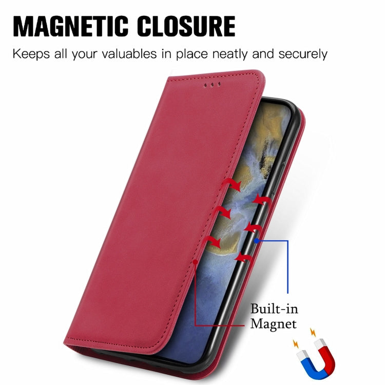 For ZTE A51 Retro Skin Feel Business Magnetic Horizontal Flip Leather Case with Holder & Card Slots & Wallet & Photo Frame