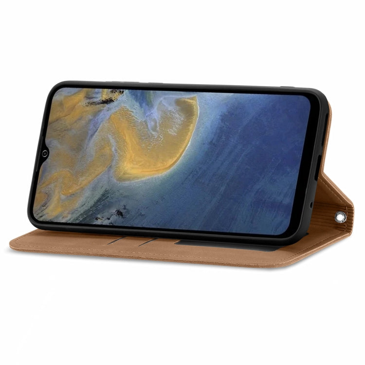For ZTE A51 Retro Skin Feel Business Magnetic Horizontal Flip Leather Case with Holder & Card Slots & Wallet & Photo Frame
