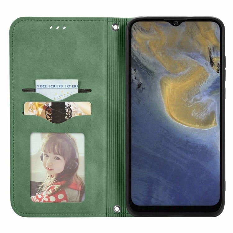 For ZTE A71 Retro Skin Feel Business Magnetic Horizontal Flip Leather Case with Holder & Card Slots & Wallet & Photo Frame