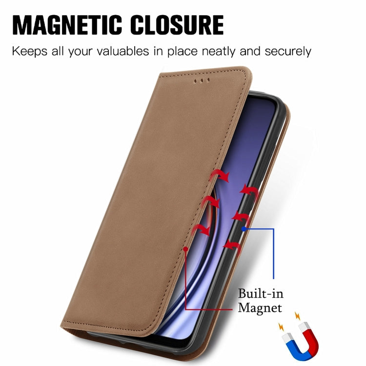 For Huawei Maimang 10 SE Retro Skin Feel Business Magnetic Horizontal Flip Leather Case with Holder & Card Slots & Wallet & Photo Frame