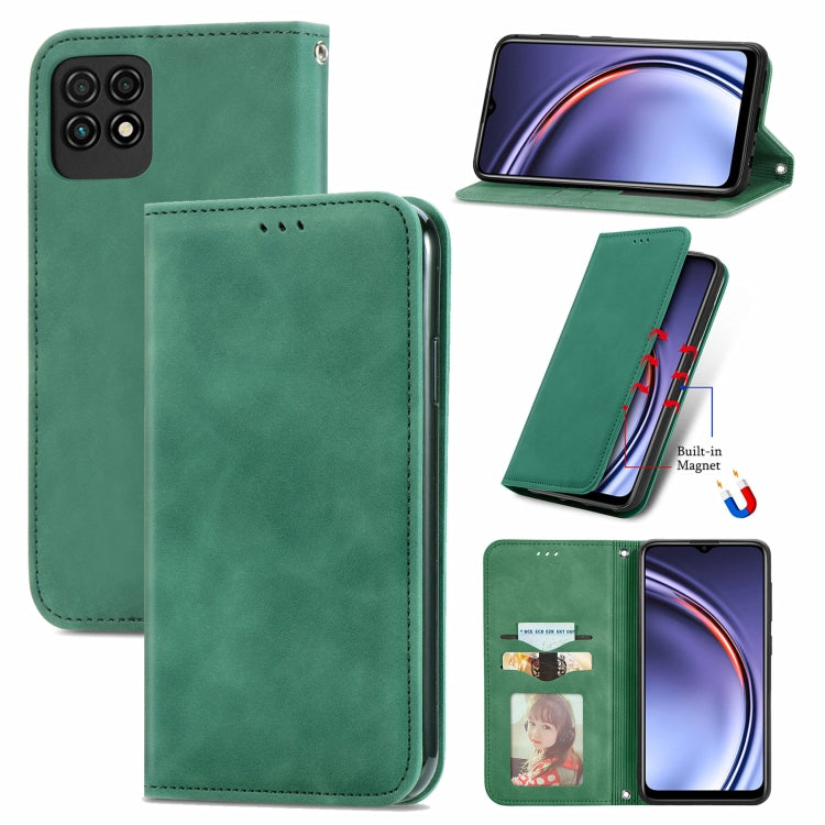 For Huawei Maimang 10 SE Retro Skin Feel Business Magnetic Horizontal Flip Leather Case with Holder & Card Slots & Wallet & Photo Frame
