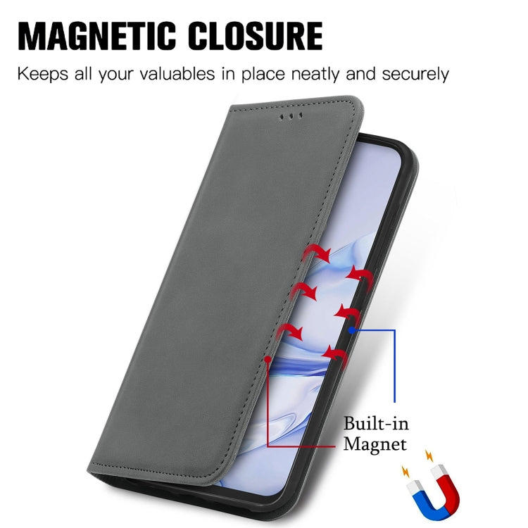 For Cubot Note 20 Retro Skin Feel Business Magnetic Horizontal Flip Leather Case with Holder & Card Slots & Wallet & Photo Frame
