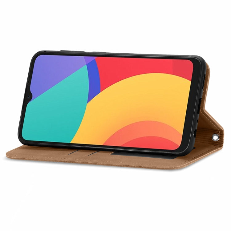 For Alcatel 1S 2021 Retro Skin Feel Business Magnetic Horizontal Flip Leather Case with Holder & Card Slots & Wallet & Photo Frame