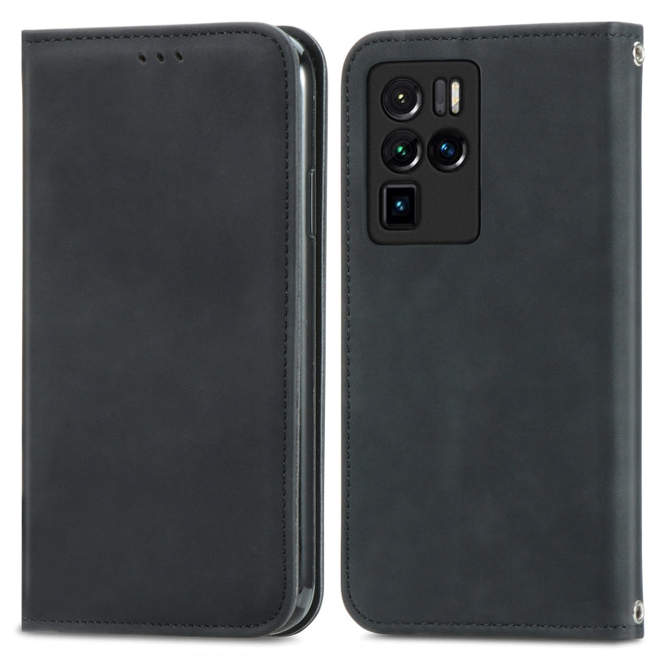 For ZTE Nubia Z30 Pro Retro Skin Feel Business Magnetic Horizontal Flip Leather Case with Holder & Card Slots & Wallet & Photo Frame