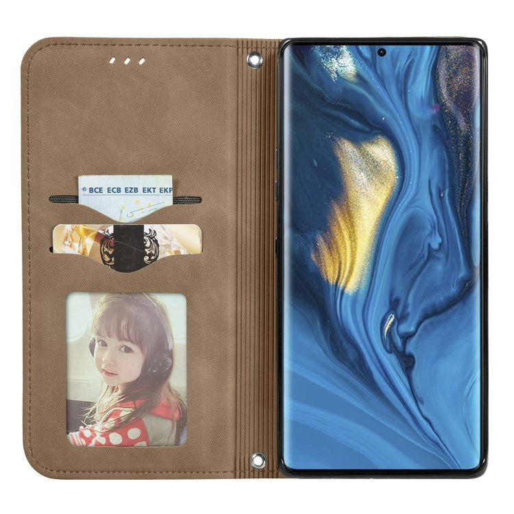 For ZTE Nubia Z30 Pro Retro Skin Feel Business Magnetic Horizontal Flip Leather Case with Holder & Card Slots & Wallet & Photo Frame