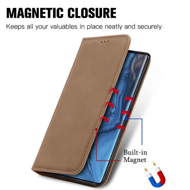 For ZTE Nubia Z30 Pro Retro Skin Feel Business Magnetic Horizontal Flip Leather Case with Holder & Card Slots & Wallet & Photo Frame