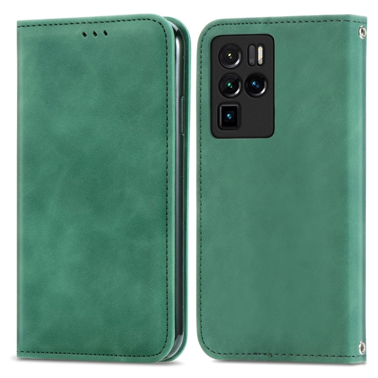 For ZTE Nubia Z30 Pro Retro Skin Feel Business Magnetic Horizontal Flip Leather Case with Holder & Card Slots & Wallet & Photo Frame