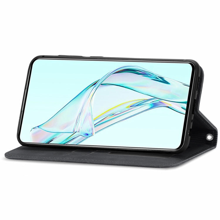 For ZTE Axon 30 5G Retro Skin Feel Business Magnetic Horizontal Flip Leather Case with Holder & Card Slots & Wallet & Photo Frame