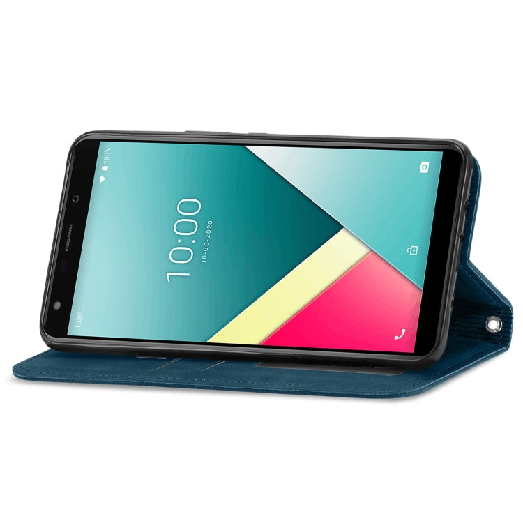 For Wiko Y61 Retro Skin Feel Business Magnetic Horizontal Flip Leather Case with Holder & Card Slots & Wallet & Photo Frame