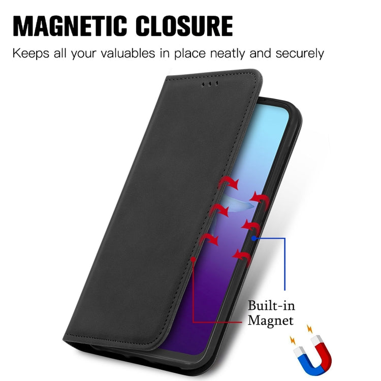 For vivo V20 2021 Retro Skin Feel Business Magnetic Horizontal Flip Leather Case with Holder & Card Slots & Wallet & Photo Frame